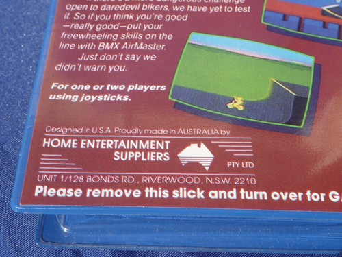 ATARI 2600 Vintage BMX AIR MASTER Game TNT Clamshell Box Instructions AIRMASTER - Picture 10 of 10