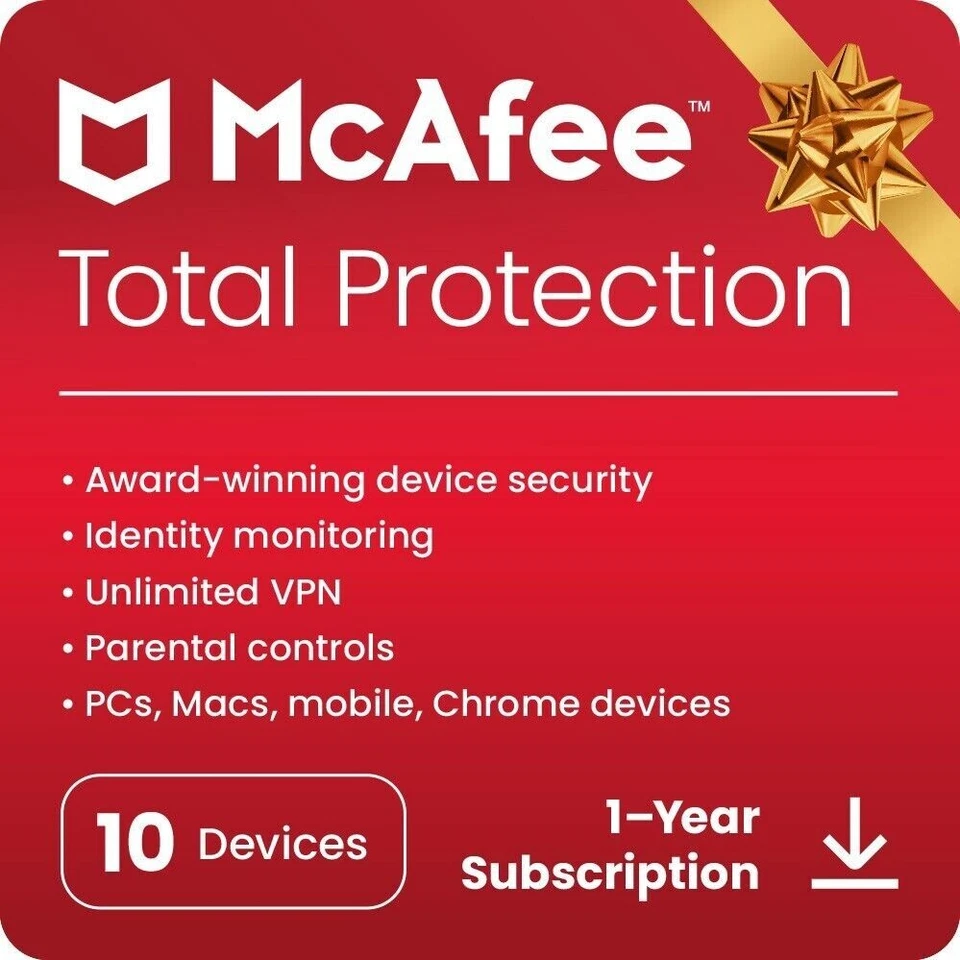 McAfee Total Protection 2025 10 Device 1 Year VPN [Download] 5 Minute Delivery - Image 3 of 4