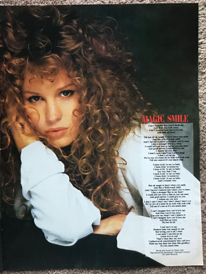 ROSIE VELA - MAGIC SMILE 1986 Full page UK lyric poster