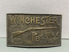 Vintage Winchester Repeating Arms Belt Buckle Lewis Buckles Chicago
