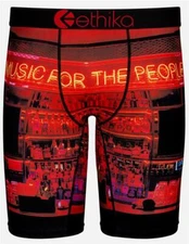 Ethika the Staple Music for the People Bar Liquor Bottles Red Boxers Men's NWT