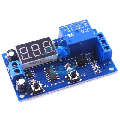 DC12V 2-Button 3-Digit Infinite LED Delay Timer Relay on/off Switch Loop Module-