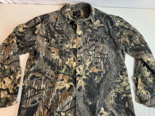 Vintage Rattlers Brand Camo Shirt Men XL Realtree Hunting Heavy Chamois USA Made - Picture 5 of 12