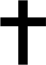 Cross Vinyl Decal Sticker V1  Crucifix Tombstone Church Religion Jesus