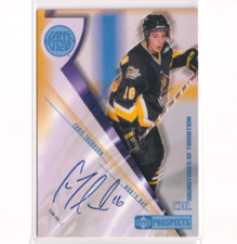 2000-01 Upper Deck CHL Prospects Game Used Edition AUTO Chris Thorburn North Bay