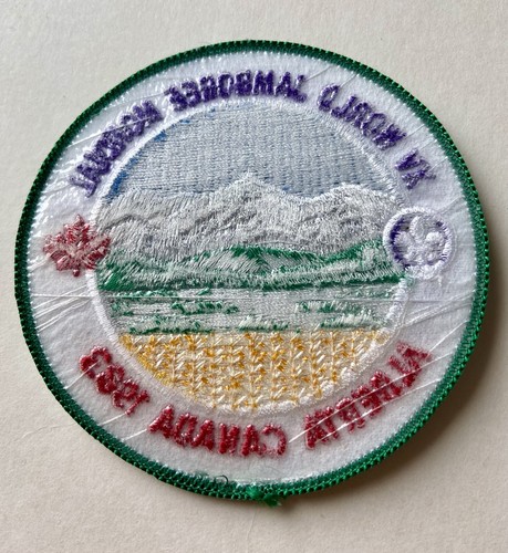 15th World Scout Jamboree Mondial 1983 Badge Alberta Canada Unused - Picture 2 of 2