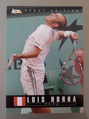 2005 Ace Authentic Debut Edition Luis Horna Rookie #96 Tennis Card Lesen!