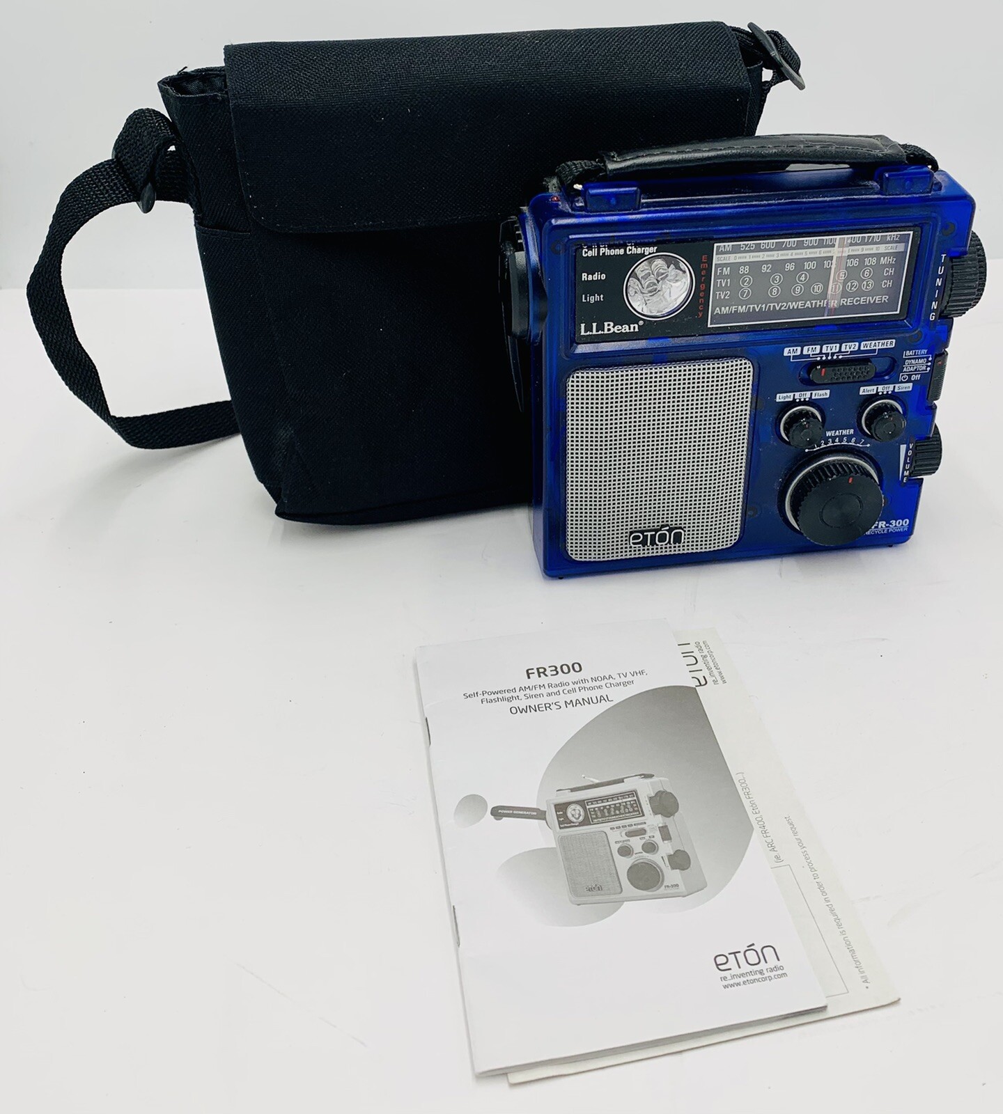L.L. Bean ETON FR300 HandCrank MultiPurpose AM/FM/TVVHF Radio eBay