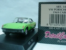 WOW EXTREMELY RARE Porsche 914/4 Targa 1969 L.Green 1:43 Detail-Minichamps-911/6