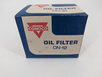 NOS Vintage Conoco Oil Filter In Box CN-12 Shop Garage Man Cave