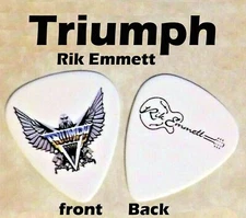 TRIUMPH Band logo novelty RIK signature guitar pick - (s-Q6)