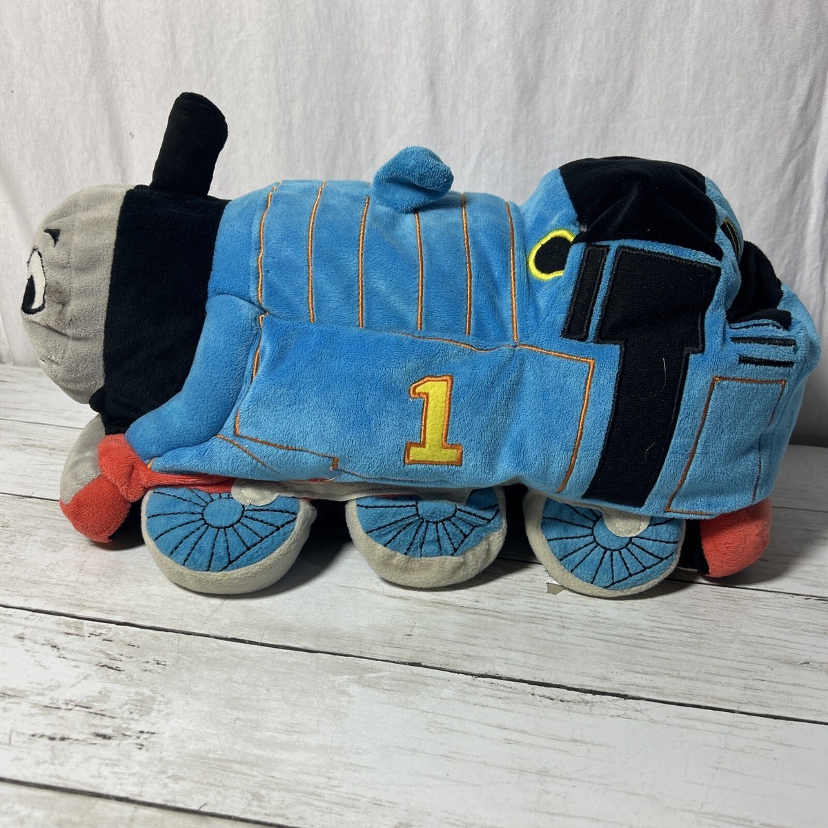 THOMAS THE TRAIN PLUSH Cuddle Pillow Soft Stuffed Toy 16” TANK Engine