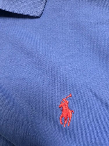 Ralph Lauren Mens Polo. Size L. Blue, Custom Fit. - Picture 3 of 8