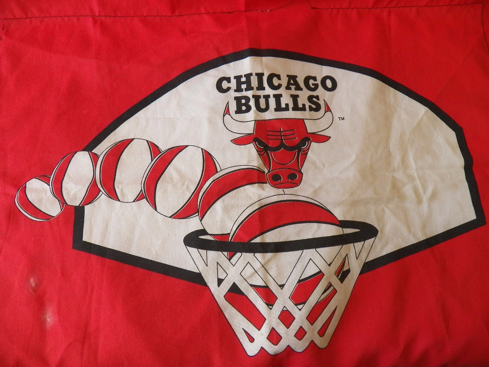 CHICAGO BULLS Pillowcase Vintage 1990's Standard Size NBA Jordan Pippen