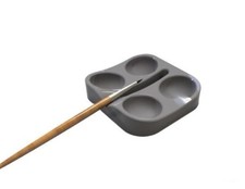 Ergonomische Kunststoff Farbschale & Pinselhalter - bequemes und bequemes Malen