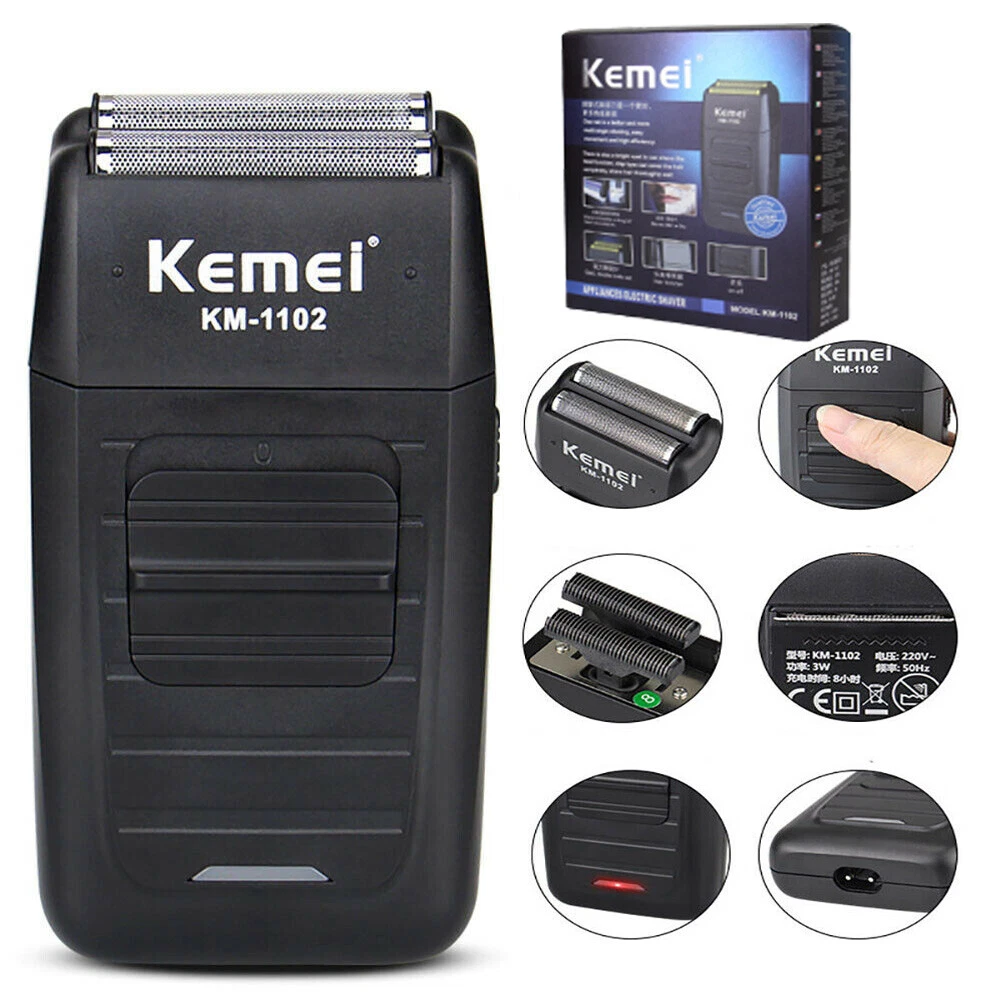 Men Electric Shaver Trimmer Rechargeable Portable Shaver Razor Kemei KM 1102