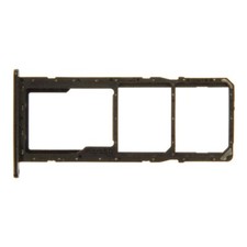 SIM Micro SD Card Tray Dual for Samsung Galaxy A11 Black Replacement Parts