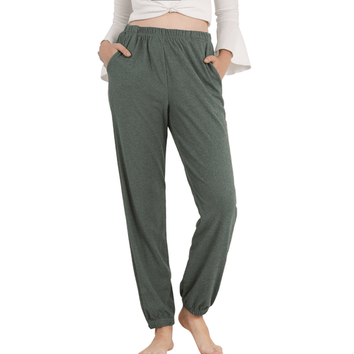 Womens Soft Pajama Pants Elastic Waist Lounge Yoga Lightweight Long Pj Bottoms - Picture 3 of 27