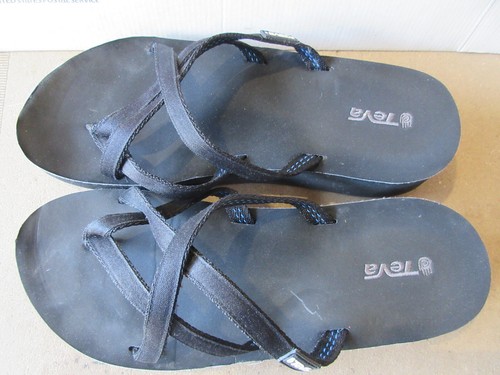 Women's TEVA Mandalyn flip flop thong wedge sandals, W 9 (O 830) - Picture 2 of 4