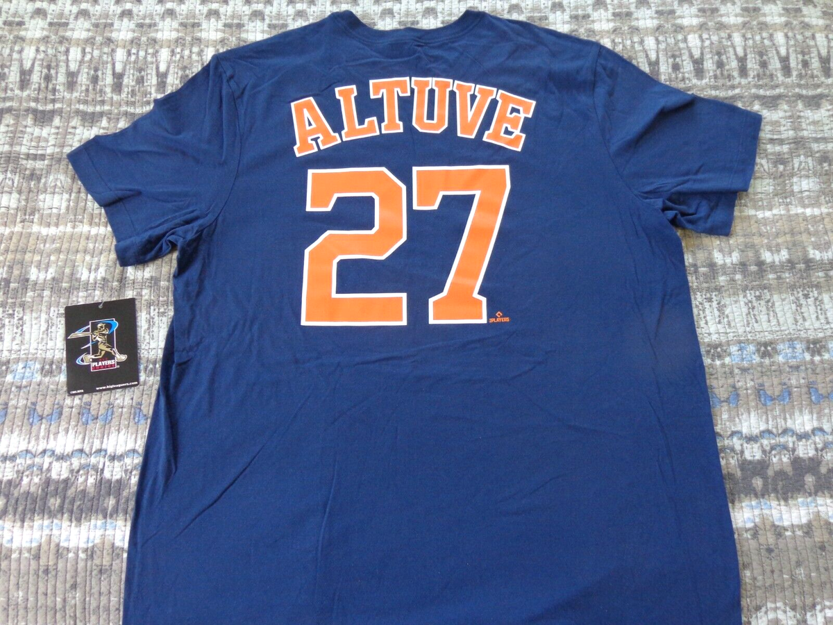 MLB NIKE Houston Astros Jose Altuve #27 T- Shirt Men's XL New With