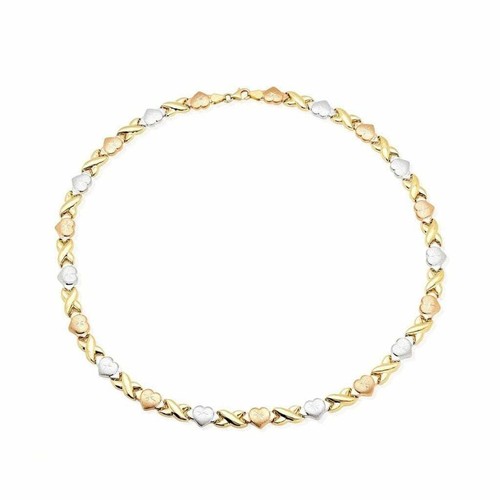 Hugs Kisses Necklace 17.5\