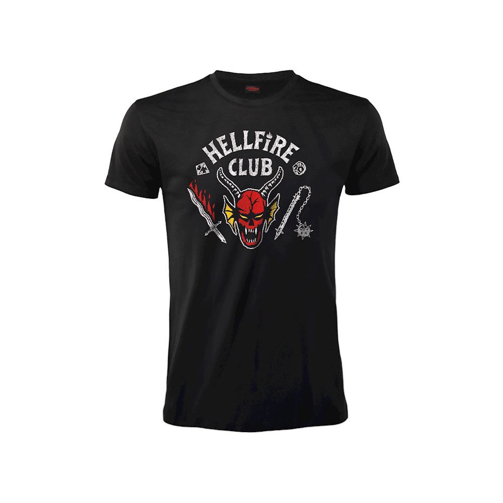 T-Shirt Stranger Things - Hellfire Club originale ufficiale maglia maglietta