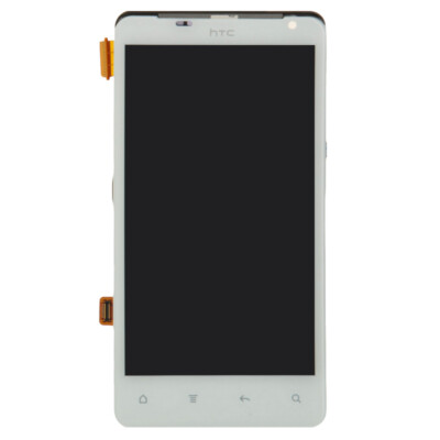 LCD Digitizer Frame Assembly for HTC Vivid White  Front Glass Touch Screen