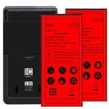 For TCL 30 Z 4188R AT T 2x 3100mAh Rechargeable Li-ion Battery Universal Charger