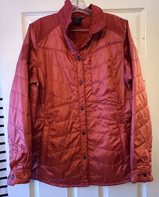 5.11 Jacket Womens L Rosewood Heat Peninsula Insulator Shirt Jacket Snap Close
