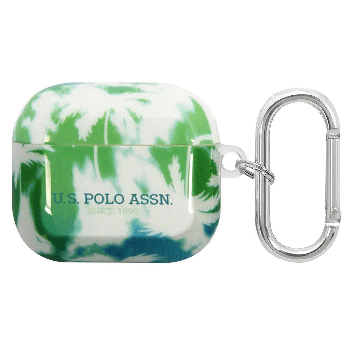 Coque Airpods 3 U.S. Polo en silicone vert antichoc pour boîtier de charge Apple