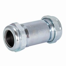 4-3/8 Inch Long Pattern Compression Coupling, 1 Inch IPS, Galvanized Steel, 2...
