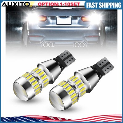 AUXITO T15 LED Reverse Backup Parking Light Bulb 921 912 6000K White W16W 2-20X