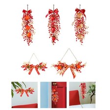 Chinese Red Berries Pendant Chinese New Year Decoration Unique Hanging Ornament