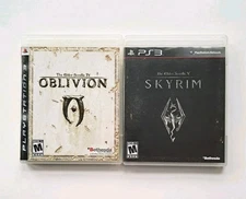 The Elder Scrolls: Oblivion / Skyrim (Sony PlayStation 3, 2007-2011) CIB/ Map