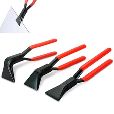 NYXOVA 3-Piece Sheet Metal Bending Pliers Set, Hand Seamers for Roofers, Plum...