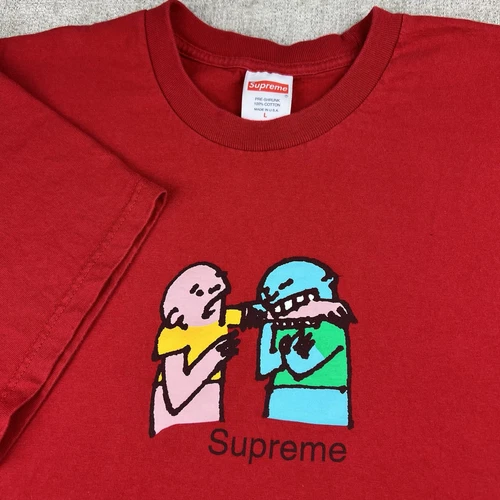 Supreme FW19 Red Bite Tee Shirt Men’s Large Streetwear Skater Designer Urban VTG