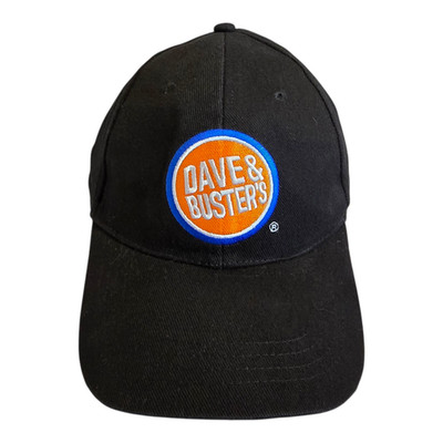 Dave & Buster's Bar / Restaurant Winner Adjustable Baseball Cap Hat Black