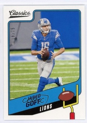2021 Panini Classics Blue Back /75 Jared Goff #41 0n64