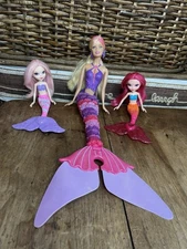 Barbie In A Mermaid Tale Swim 'N Dance Action Doll Merliah & 2 Small Mermaids