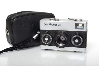 Rollei 35 ultrakompakte analoge Vintage-Kleinbildkamera, Tessar 40 mm f3,5 voll funktionsfähig