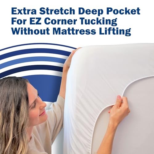 CleanRest Waterproof Mattress Fitted Sheet Protector, Ultimate Defense King