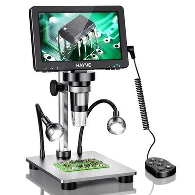 Digital Microscope 7'' LCD 1200X Magnification 16MP Camera - Rotatable Screen