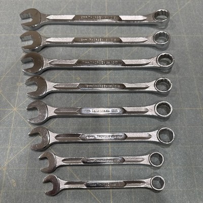 Vintage Thorsen 8 Piece Metric Combination Wrench Set Made in USA