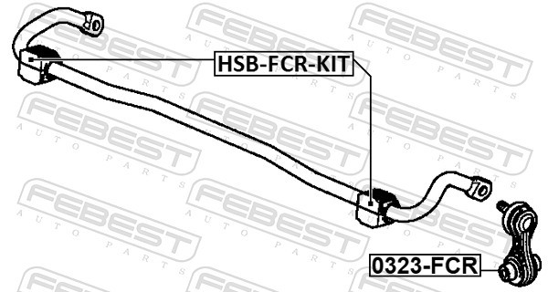 Fits FEBEST 0323-FCR STAB ROD. REAR   ⭐UK Stock⭐