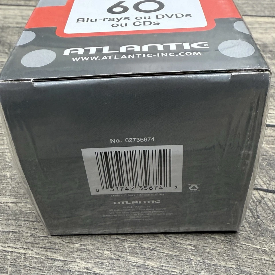 Atlantic Media Stix para Blu-rays, DVD, CD, almacenamiento de videojuegos montaje en pared paquete de 4 Foto 4 de 4