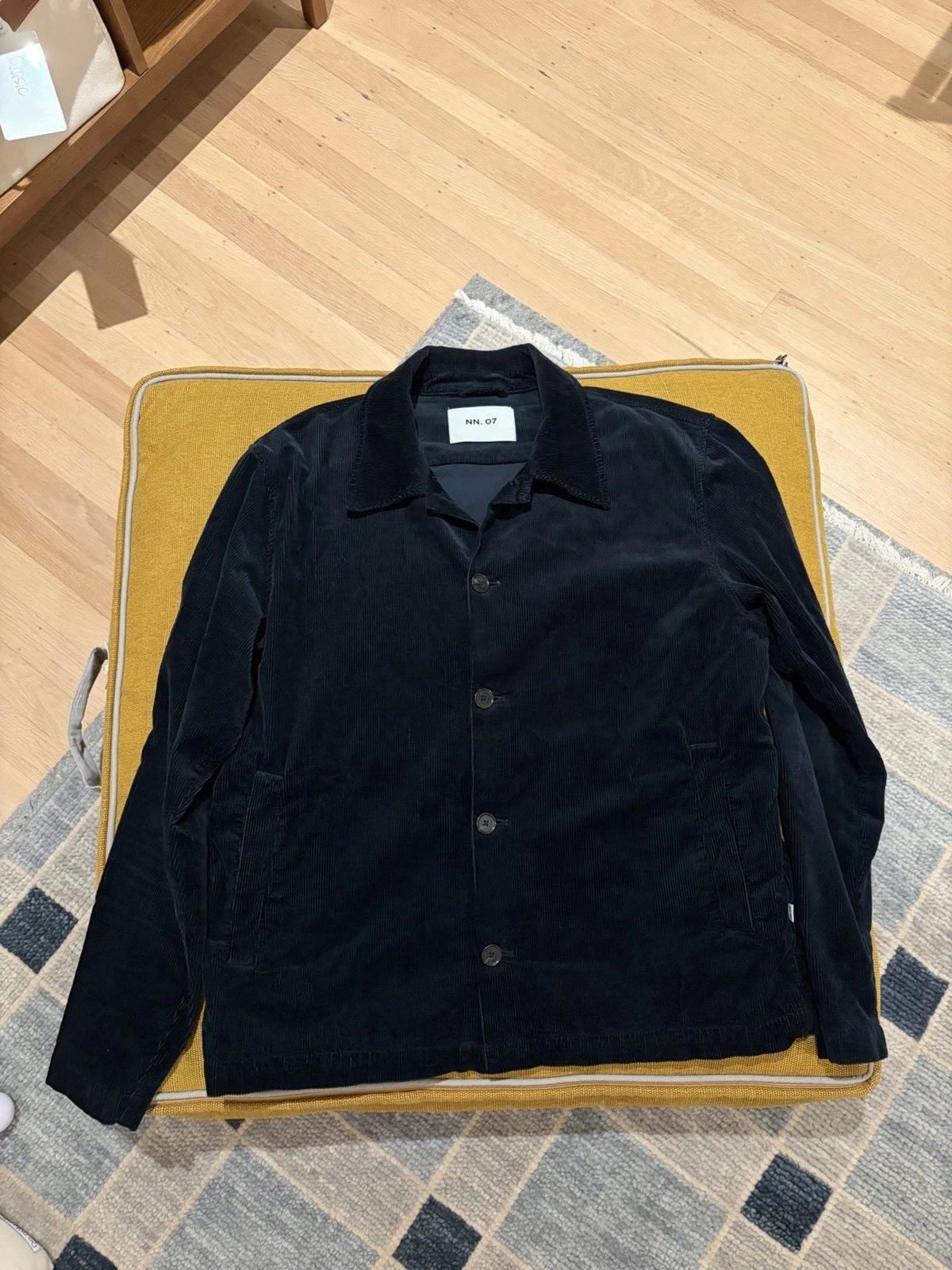 NN07 No Nationality, Navy Corduroy Overshirt Or Shacket - XL image 3