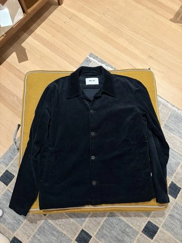 NN07 No Nationality, Navy Corduroy Overshirt Or Shacket - XL image 3