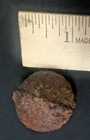 Civil War  Confederate Good Example of Molded 1" Grape Shot  Mold Line Visible