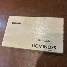 Standard Marblelike Dominoes Vintage #616 Puremco Original Box