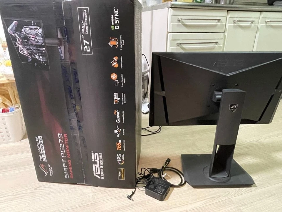 ASUS ROG Swift PG279Q Gaming Monitor 27 Inch WQHD 165Hz G-SYNC Used Tested - Image 2 of 4